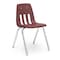 Virco 9000 Series 18" Classroom Chair, 5th Grade - Adult with Nylon Glides - Wine Seat 9018 - alternate 1